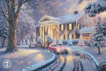 グレースランド・クリスマス トーマス・キンケード Oil Paintings